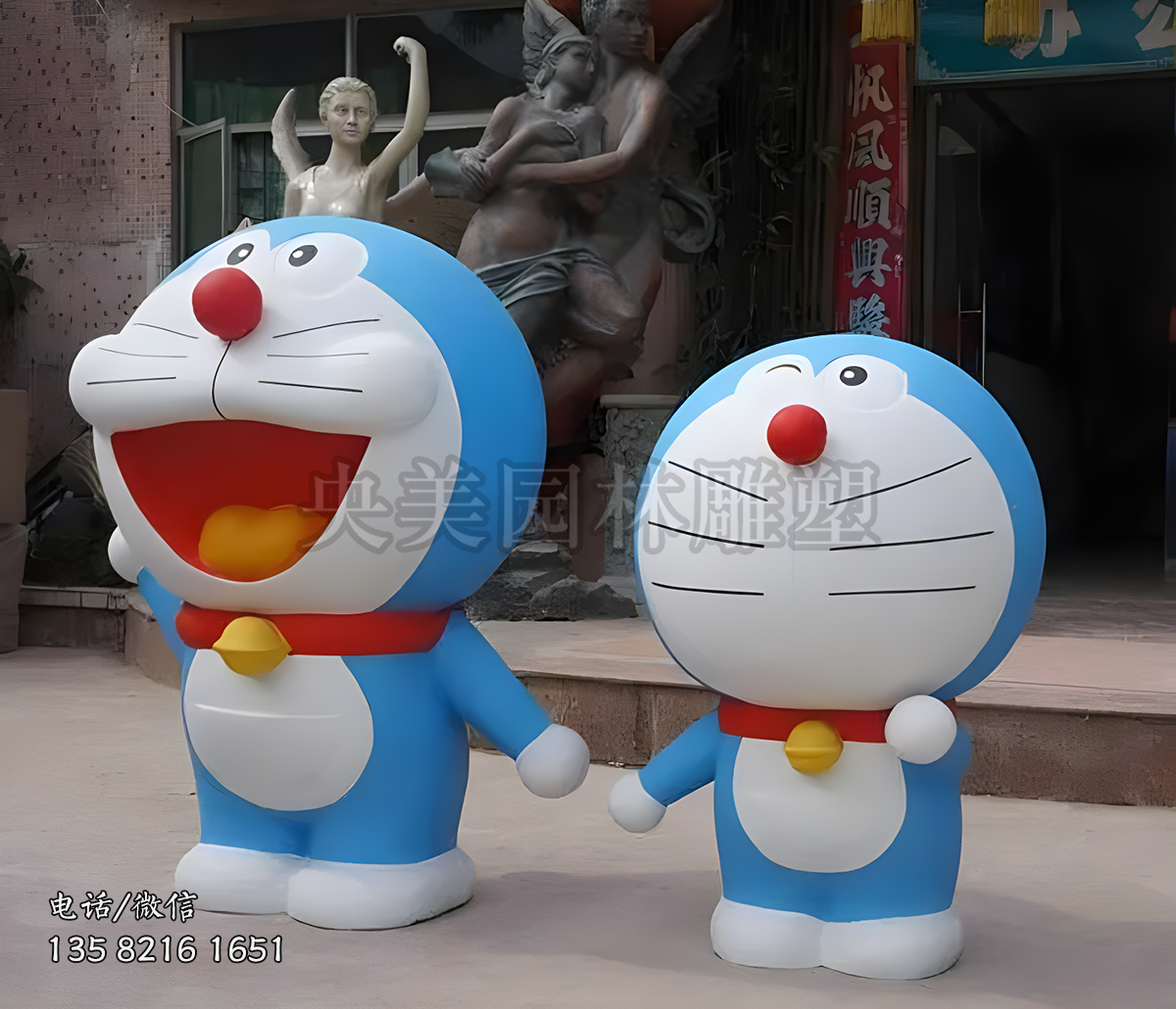 玻璃鋼仿真哆啦A夢雕塑