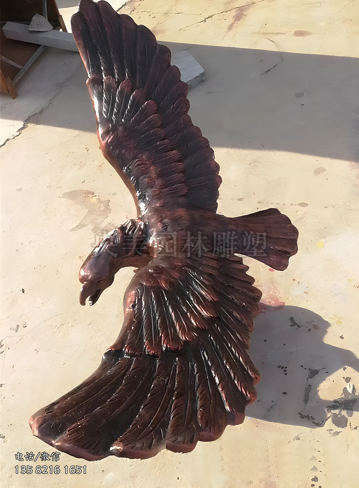 仿真老鷹玻璃鋼雕塑