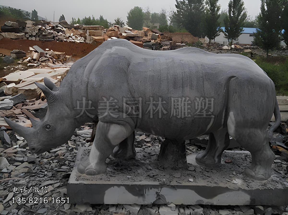 大理石石雕犀牛
