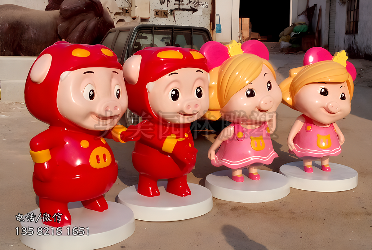 《豬豬俠》動漫人物雕塑