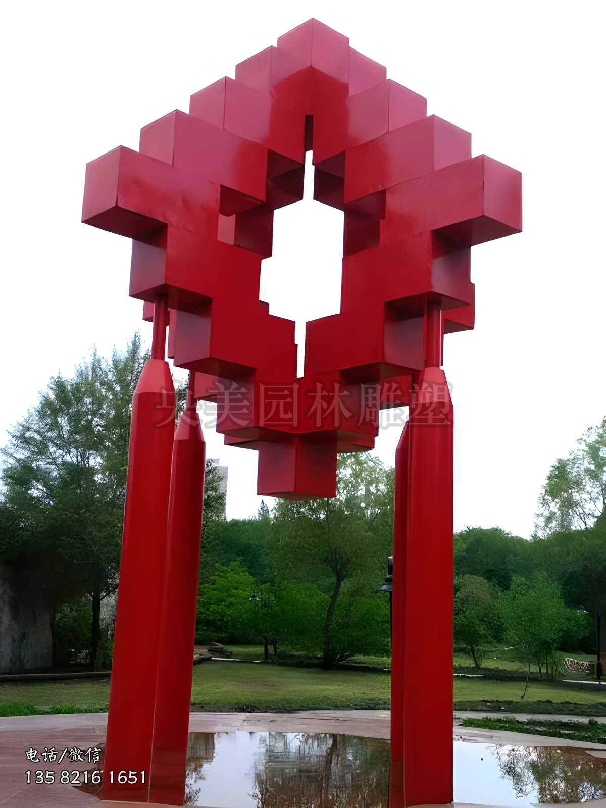 不銹鋼中國(guó)結(jié)創(chuàng)意景觀雕塑