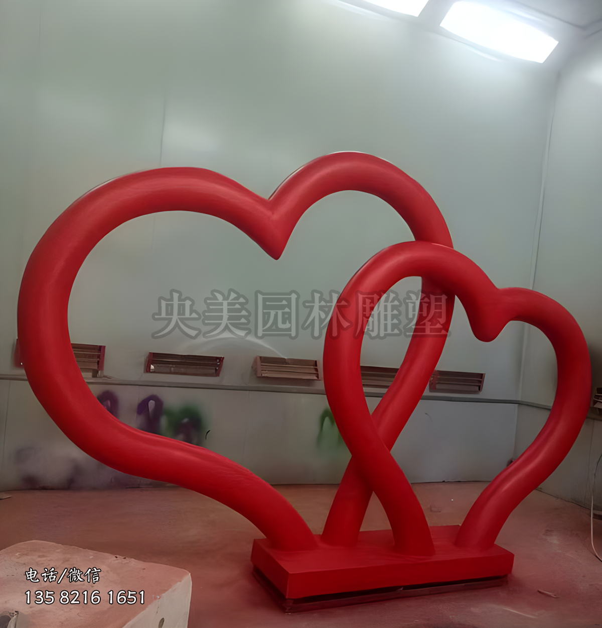 心形不銹鋼愛心雕塑擺件