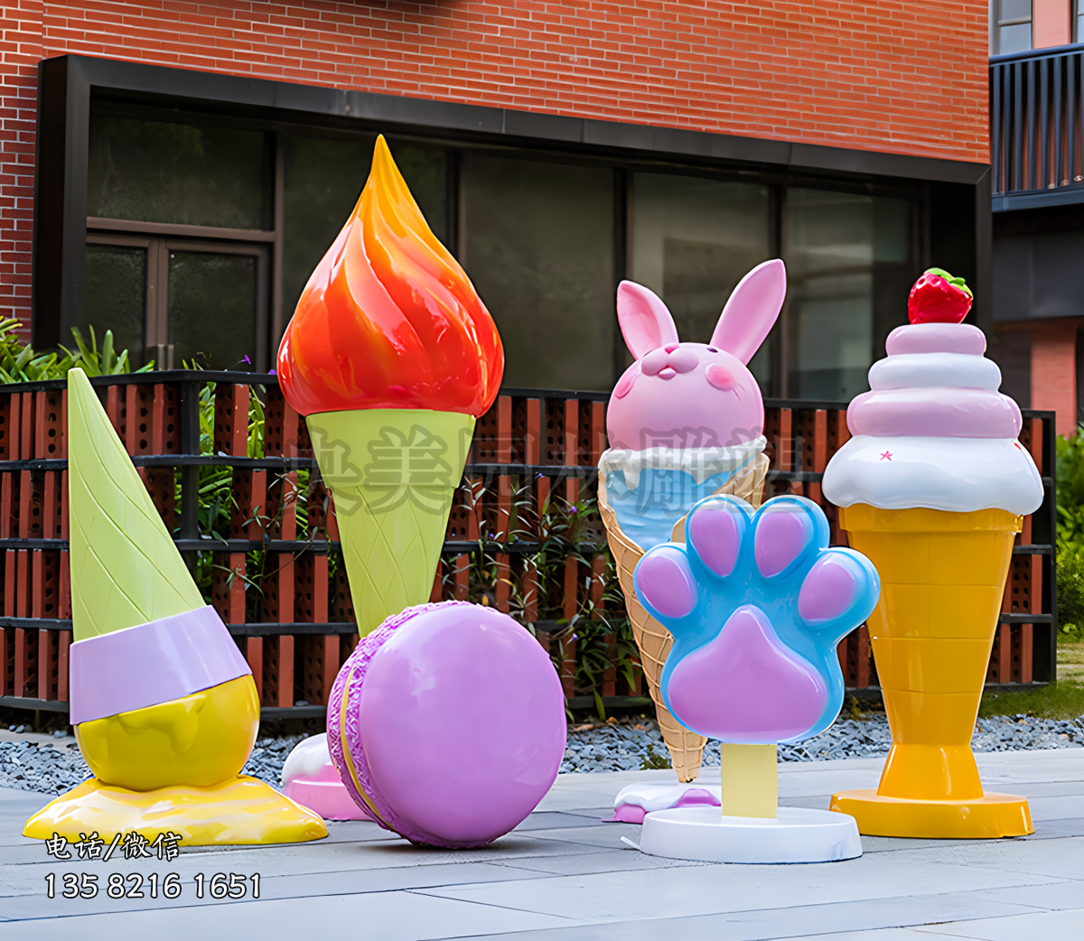 冷飲店雪糕冰淇淋裝飾雕塑