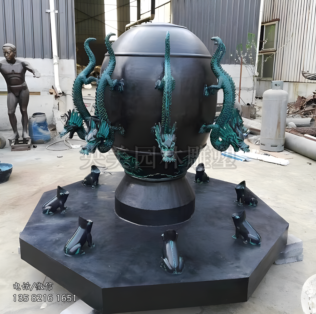 地動儀青銅雕塑