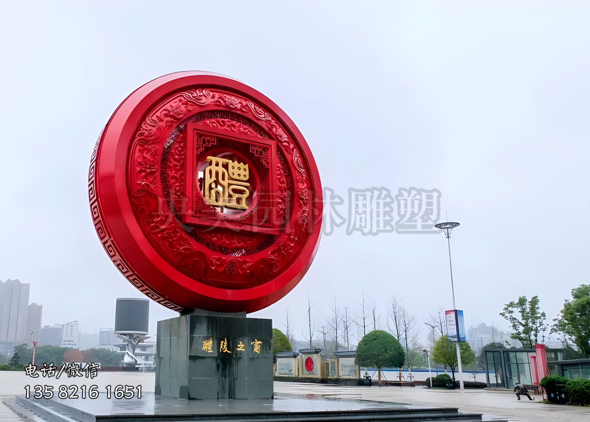 大型燈籠型不銹鋼景觀雕塑