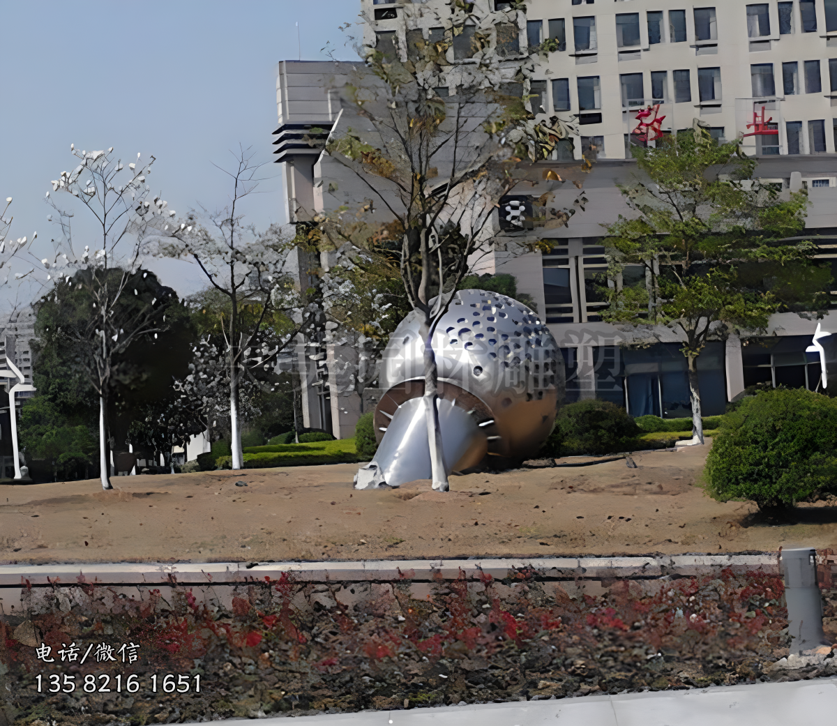 創(chuàng)意不銹鋼話(huà)題雕塑擺件